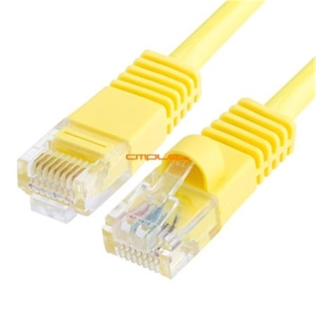 Cmple RJ45 CAT5 CAT5E ETHERNET LAN NETWORK CABLE -75 FT Yellow 878-N